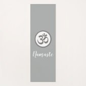Tapis De Yoga Gris de Namaste de symbole de l'OM (Devant)