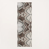 Tapis De Yoga Gris et art Abstrait Brown (Devant)
