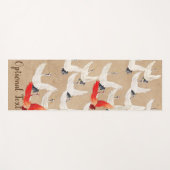 Tapis De Yoga Grues volantes japonaises (Devant (Horizontal))