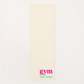 Tapis De Yoga Gym et Tonic Citation Art (Devant)