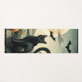Tapis De Yoga Halloween/Automne/Automne/citrouille/chat (Devant (Horizontal))