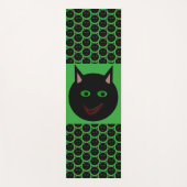 Tapis De Yoga Halloween Chat noir Yoga Mat (Devant)