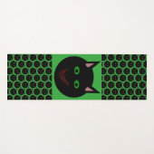 Tapis De Yoga Halloween Chat noir Yoga Mat (Devant (Horizontal))