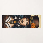 Tapis De Yoga Halloween dans le style steampunk (Devant (Horizontal))
