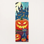 Tapis De Yoga Halloween Night: Spooky Fun Art (Dos)