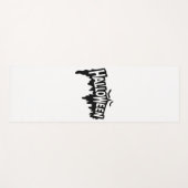Tapis De Yoga Halloween noir (Devant (Horizontal))