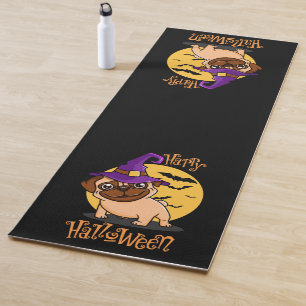 Tapis De Yoga Halloween Puggy Yoga Mat