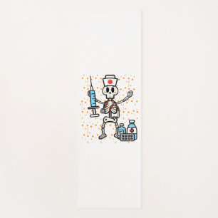 Tapis De Yoga Halloween Soins infirmiers orthopédiques Squelette