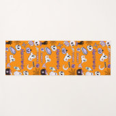 Tapis de yoga Halloween violet (Devant (Horizontal))
