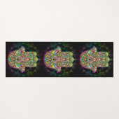 Tapis De Yoga Hamsa Fatma Main Psychedelic Art (Devant (Horizontal))