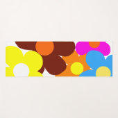Tapis De Yoga Happy Flowers (Devant (Horizontal))