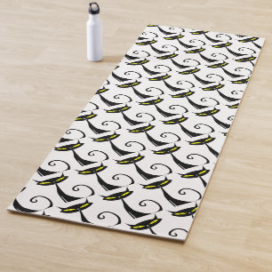 Tapis De Yoga Happy Halloween Chat noir   Yoga Mat