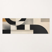 Tapis De Yoga Harmonie dans les nuances : Composition abstraite (Devant (Horizontal))