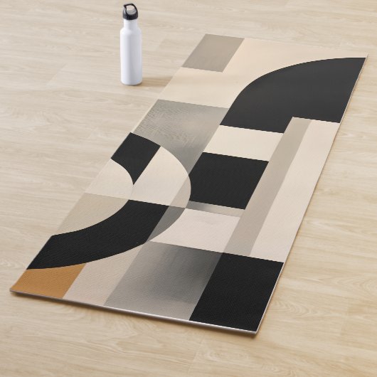 Tapis De Yoga Harmonie dans les nuances : Composition abstraite (En situation)