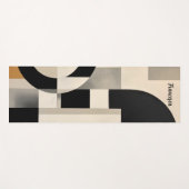 Tapis De Yoga Harmonie dans les nuances : Composition abstraite (Devant (Horizontal))