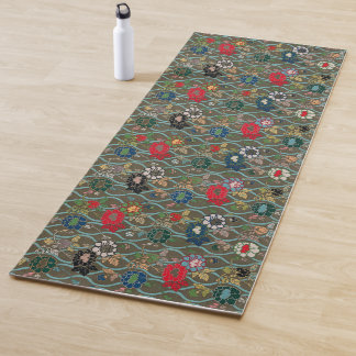 Tapis De Yoga Harmony Unleashed : Floral Vintage japonais