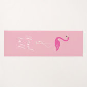 Tapis De Yoga Haut Flamant rose Yoga Mat (Devant (Horizontal))
