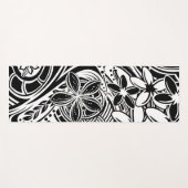 Tapis De Yoga Hawaï - Samoan - Conception tribale polynésienne d (Devant (Horizontal))