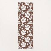 TAPIS DE YOGA HAWAIIAN HULA (HIBISCUS) BROWN (Devant)