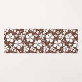 TAPIS DE YOGA HAWAIIAN HULA (HIBISCUS) BROWN (Devant (Horizontal))