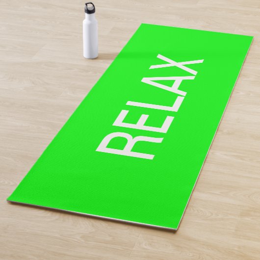 Tapis De Yoga Hex vert néon 00FF00 (En situation)