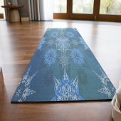 Tapis De Yoga Hexa triangles yantra pétales inscription