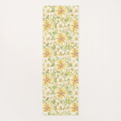 Tapis De Yoga Hibiscus & dentelle JAUNE (Dos)