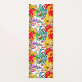 Tapis De Yoga Hibiscus tropical Motif d'été (Dos)
