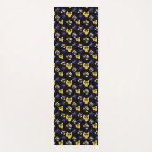 Tapis De Yoga hibou jaune (Devant)