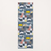 Tapis De Yoga Hippos Faux Quilt (Devant)