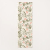 Tapis De Yoga Hisbiscus Tropical Palm Tree Motif (Devant)