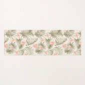 Tapis De Yoga Hisbiscus Tropical Palm Tree Motif (Devant (Horizontal))