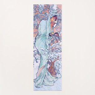 Tapis De Yoga Hiver (quatre saisons), Alphonse Mucha