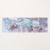 Tapis De Yoga Hiver (quatre saisons), Alphonse Mucha (Devant (Horizontal))