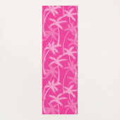 Tapis De Yoga Hot Rose Ajouter Votre Nom Palm Trees (Dos)
