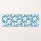 TAPIS DE YOGA HULA HAÏIENNE (HIBISCUS) ESCLAT BLEU (Devant (Horizontal))