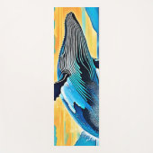 Tapis De Yoga Humpback Whale Ocean Freedom Jump Design (Devant)