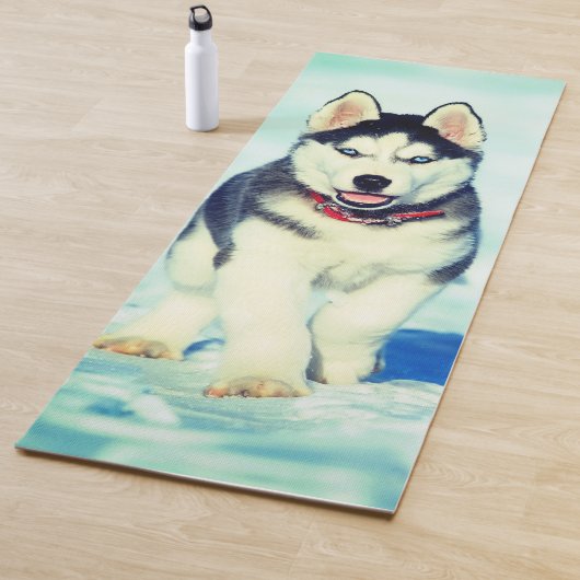 Tapis De Yoga Husky Puppy (En situation)