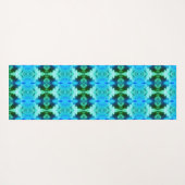 Tapis De Yoga Hy Blue Ikat Zen (Dos (Horizontal))