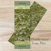 Tapis De Yoga Hydrangeas Floral Celadon Fleurs vertes