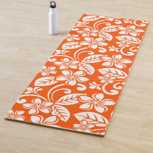 TAPIS DE YOGA ÎLE PLUMERIA (ORANGE)