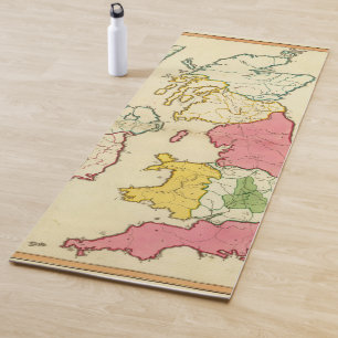 Tapis De Yoga Îles simples des Anglais de carte