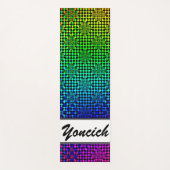 Tapis De Yoga Illusion À damiers par Kenneth Yoncich (Devant)