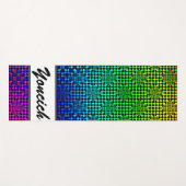 Tapis De Yoga Illusion À damiers par Kenneth Yoncich (Devant (Horizontal))