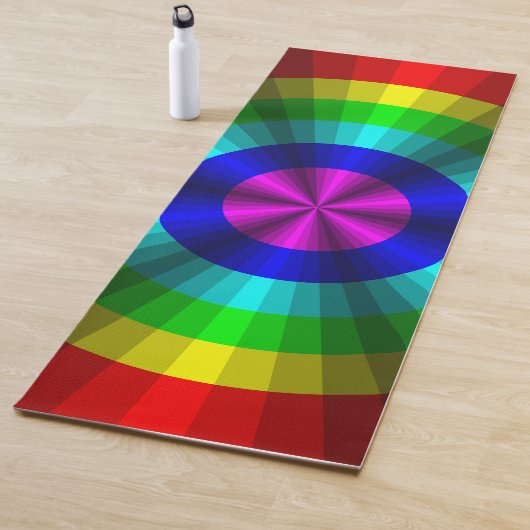 Tapis De Yoga Illusion Optique Arc-en-ciel Yoga Mat (En situation)