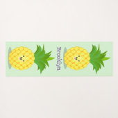 Tapis De Yoga Illustration d'ananas mignon (Dos (Horizontal))
