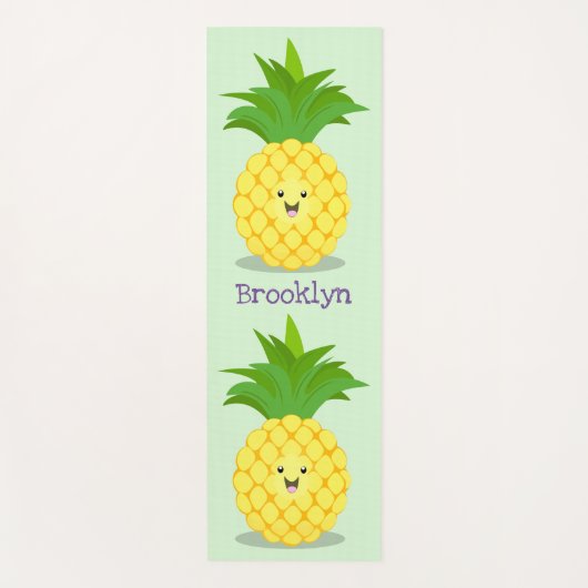 Tapis De Yoga Illustration d'ananas mignon (Devant)