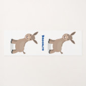Tapis De Yoga Illustration d'âne miniature joyeux (Dos (Horizontal))