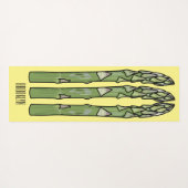Tapis De Yoga Illustration d'Asparagus (Dos (Horizontal))