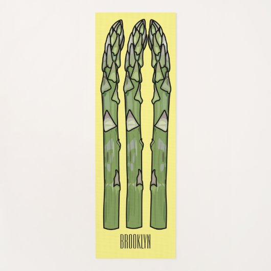Tapis De Yoga Illustration d'Asparagus (Devant)